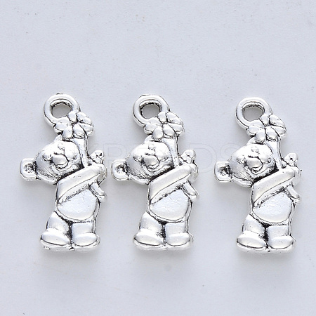 Tibetan Style Alloy Pendants TIBE-R316-045AS-RS-1