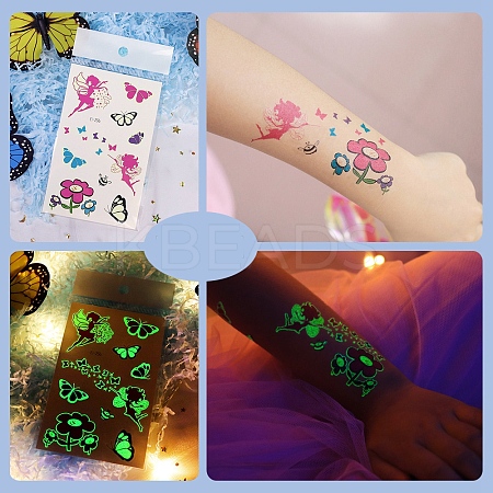 Luminous Removable Temporary Water Proof Tattoos Paper Stickers PW-WG0C2ED-03-1