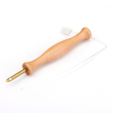 Wood Embroidery Stitching Punch Needle DIY-WH0166-36-1