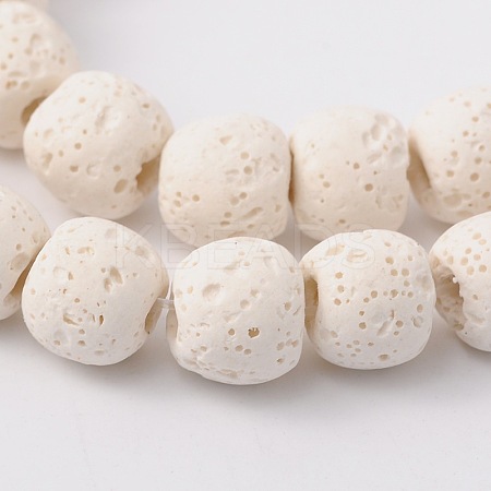 Natural Lava Rock Bead Strands X-G-L435-03-8mm-11-1
