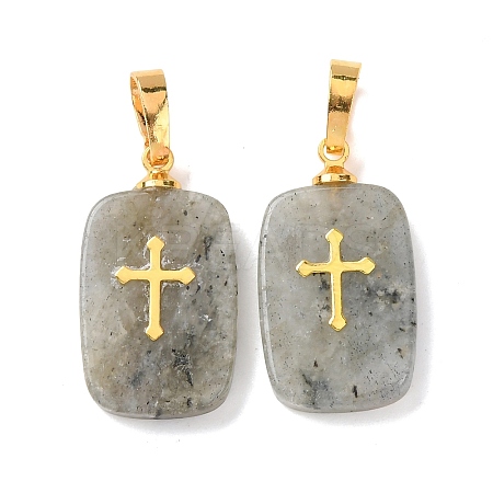 Natural Labradorite Pendants G-G461-06G-06-1