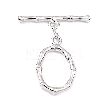 Rack Plating Brass Toggle Clasps KK-B036-07P-1