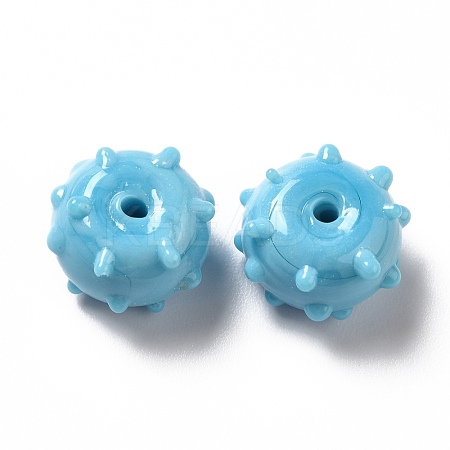 Handmade Bumpy Lampwork Beads LAMP-E023-06G-1
