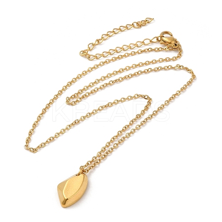 304 Stainless Steel Polygon Pendant Necklaces for Women LS-NJEW-H016-04G-1