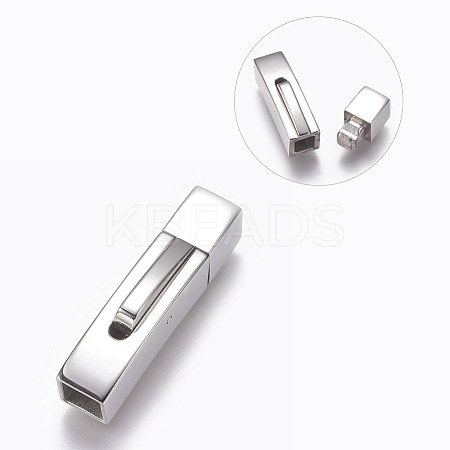 Tarnish Resistant 304 Stainless Steel Bayonet Clasps STAS-A035F-5P-1