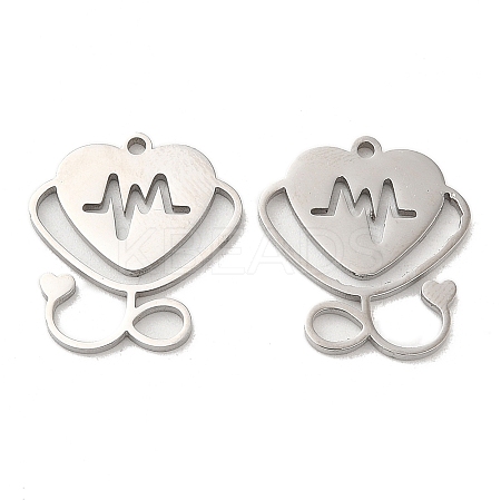 Non-Tarnish 304 Stainless Steel Pendants X-STAS-L020-020P-1