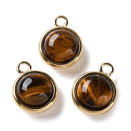 Natural Tiger Eye Pendants STAS-L022-398G-G-1