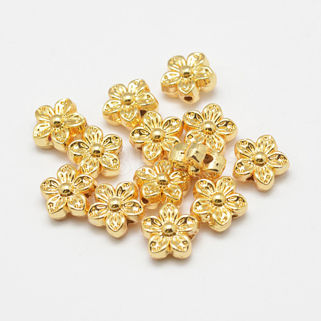 Long-Lasting Plated Alloy Beads X-PALLOY-F192-04G-1