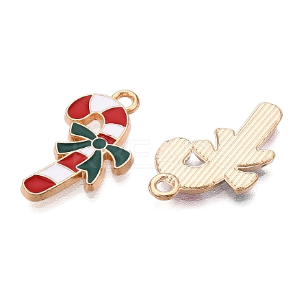 Christmas Theme Alloy Enamel Pendants ENAM-T020-10K-1