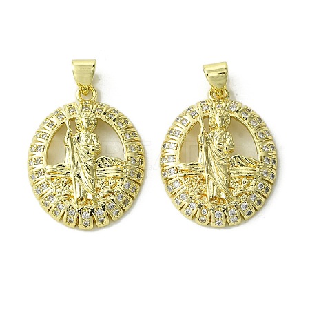 Brass Micro Pave Cubic Zirconia Pendants KK-H472-53H-G-1