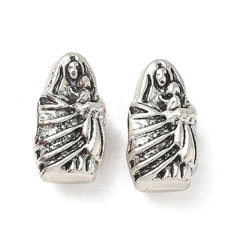 Religion Alloy European Beads FIND-E051-06AS-1