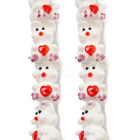 Handmade Lampwork Beads Strands LAMP-L079-02B-1