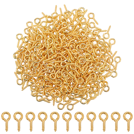 600Pcs Iron Screw Eye Pin Peg Bails IFIN-SC0001-91-1
