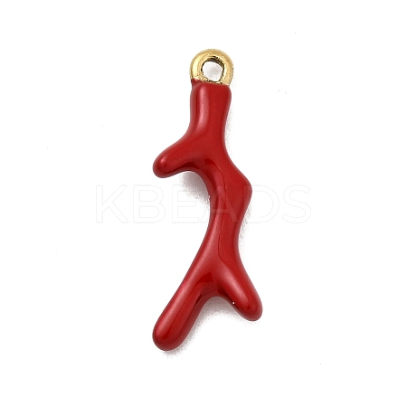 304 Stainless Steel Enamel Pendants STAS-I355-11G-05-1