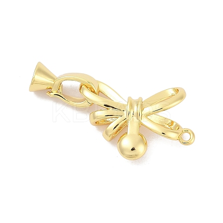 Brass Fold Over Clasps KK-M311-22G-1