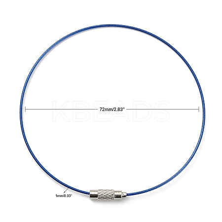 20Pcs Steel Wire Bracelet Making UNKW-YW0001-04B-1