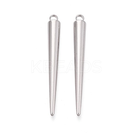 304 Stainless Steel Pendants STAS-T075-22E-P-1