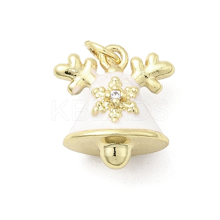 Brass Micro Pave Cubic Zirconia Pendants KK-A278-10G-02-1