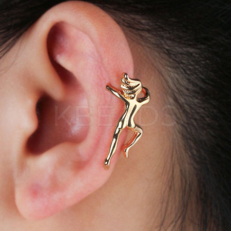 Brass Cuff Earrngs WGD90F7-06-1