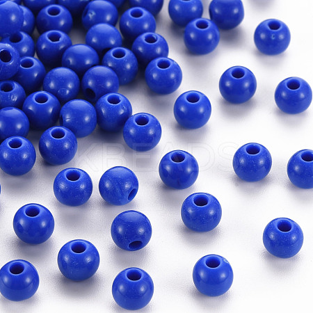 Opaque Acrylic Beads MACR-S370-C6mm-10-1