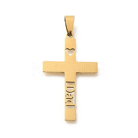 201 Stainless Steel Pendants STAS-R132-01G-05-1