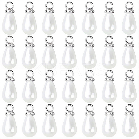 96Pcs ABS Plastic Imitation Pearl Pendants KY-SC0002-32P-1