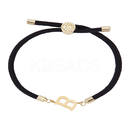 1Pc Adjustable Nylon Cord Slider Bracelets for Women BJEW-LP0001-32B-01-1