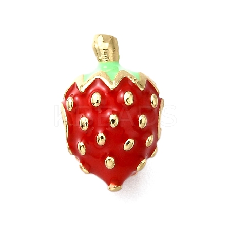 Brass Enamel Beads KK-B136-05G-02-1