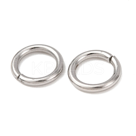 Tarnish Resistant 304 Stainless Steel Open Jump Rings STAS-Q186-02-8x1.2mm-1