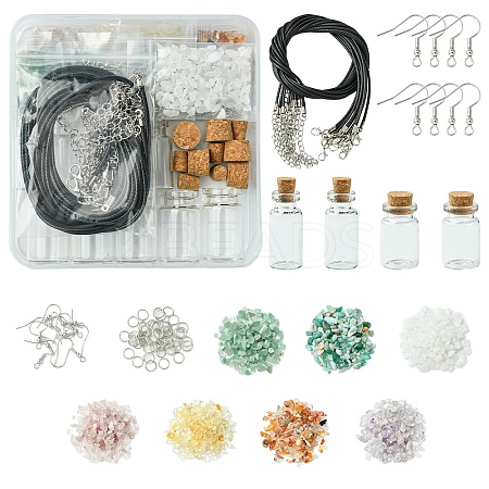DIY Waxed Cord Necklace Making Kit DIY-YW0012-50-1