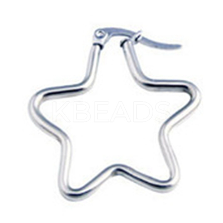 Stainless Steel Hoop Earrings STAS-TAC0001-13B-P-1
