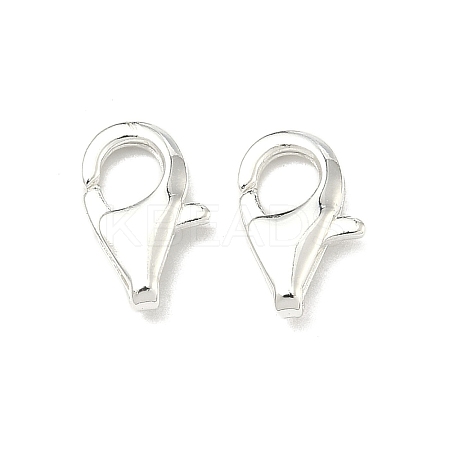 Brass Lobster Claw Clasps KK-G557-06A-S-1