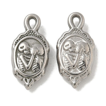 Anti-Tarnish 304 Stainless Steel Pendants STAS-Q334-52P-1