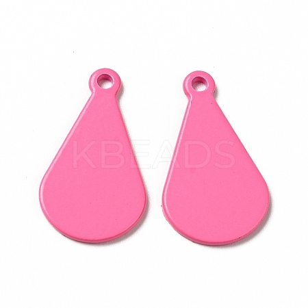 Spray Painted 201 Stainless Steel Pendants STAS-G304-03D-1