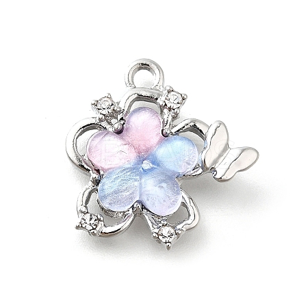 Alloy Acrylic Pendants PALLOY-R157-02P-01-1