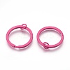 Spray Painted Iron Split Key Rings IFIN-L038-06-FF-1
