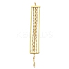304 Stainless Steel Chains Multi-strand Bracelet for Women BJEW-G674-01A-G-3