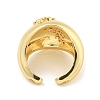 Clear Cubic Zirconia Open Cuff Ring RJEW-L121-013G-3