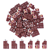 40Pcs 2 Styles Resin Pendants RESI-ME0001-48-1