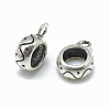 Thailand 925 Sterling Silver Tube Bails STER-T002-17AS-2