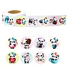 Round Paper Self-Adhesive Panda Thank You Gift Sticker Rolls PW-WG95786-01-1