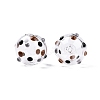 Transparent Glass Enamel Beads GLAA-G084-01A-1