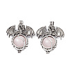 Natural Rose Quartz Pendants G-P491-02AS-08-2