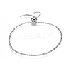 Tarnish Resistant Adjustable 304 Stainless Steel Slider Bracelets LS-BJEW-L653-003P-1