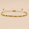 Bohemian Braided Adjustable Glass Seed Beaded Bracelets EX8332-2-1