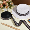 10 Yards Polyester Jacquard Ribbon OCOR-WH0101-187B-4