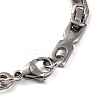 Tarnish Resistant 201 Stainless Steel Byzantine Chain Bracelets BJEW-B078-86P-3