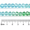 Transparent Painted Glass Beads Strands LS-DGLA-A034-T8mm-A17-3