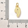 Rack Plating Brass Micro Pave Cubic Zirconia Pendants KK-I720-71G-02A-3