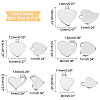 400Pcs 5 Style 304 Stainless Steel Charms STAS-DC0004-08-2